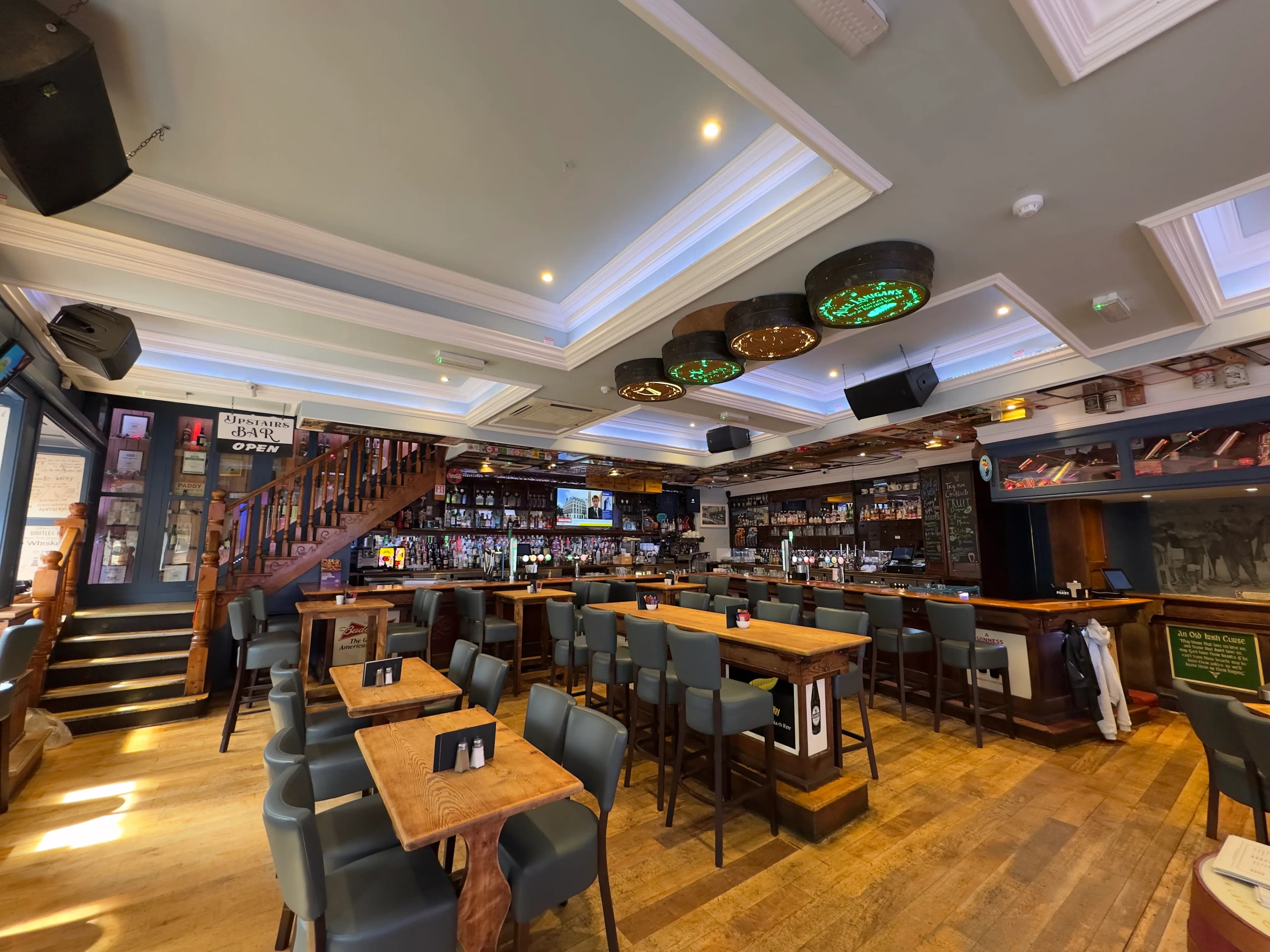 The main bar at Lanigan's Bar & Restaurant, Kilkenny